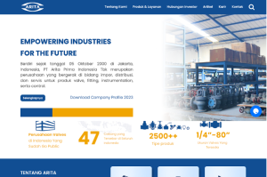 Website Company Profile - PT Arita Prima Tbk